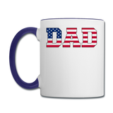American Dad - Flag - Contrast Coffee Mug - white/cobalt blue