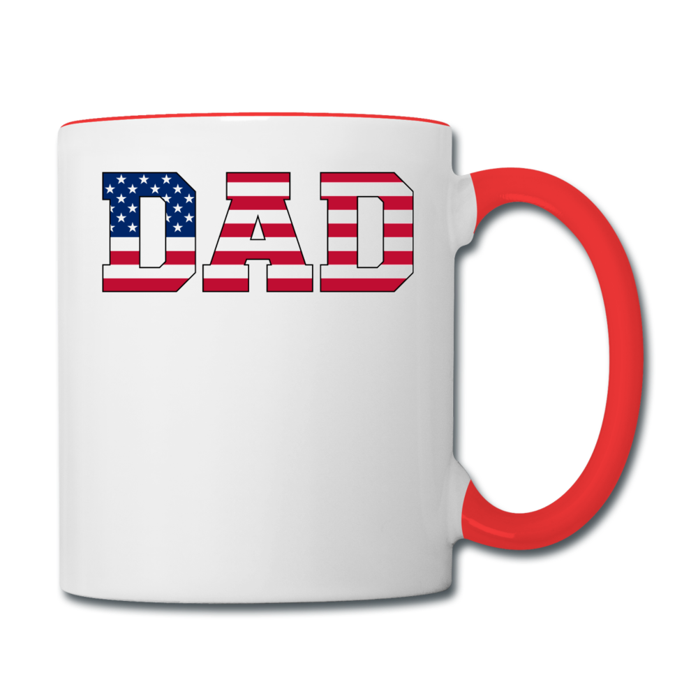 American Dad - Flag - Contrast Coffee Mug - white/red