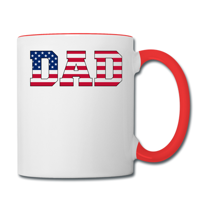 American Dad - Flag - Contrast Coffee Mug - white/red