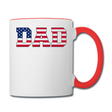American Dad - Flag - Contrast Coffee Mug - white/red