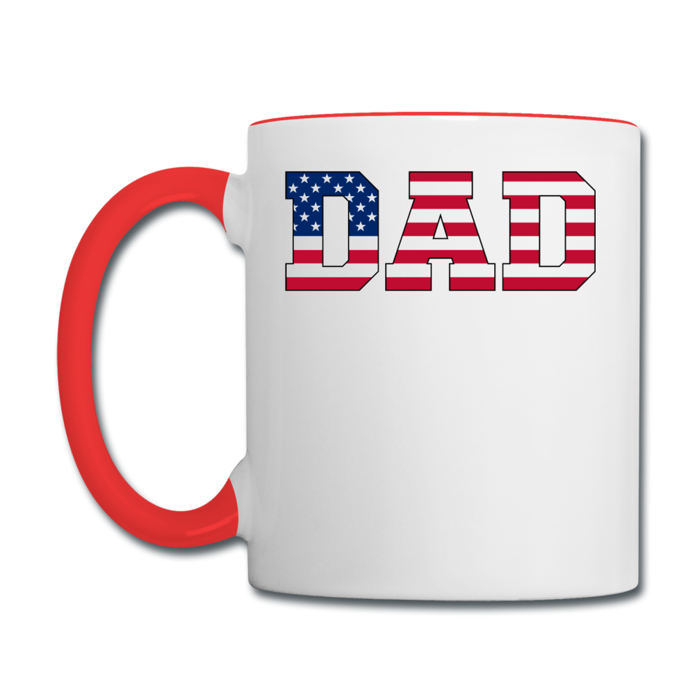 American Dad - Flag - Contrast Coffee Mug - white/red