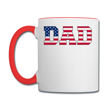 American Dad - Flag - Contrast Coffee Mug - white/red