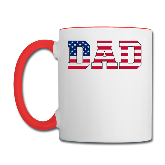 American Dad - Flag - Contrast Coffee Mug - white/red