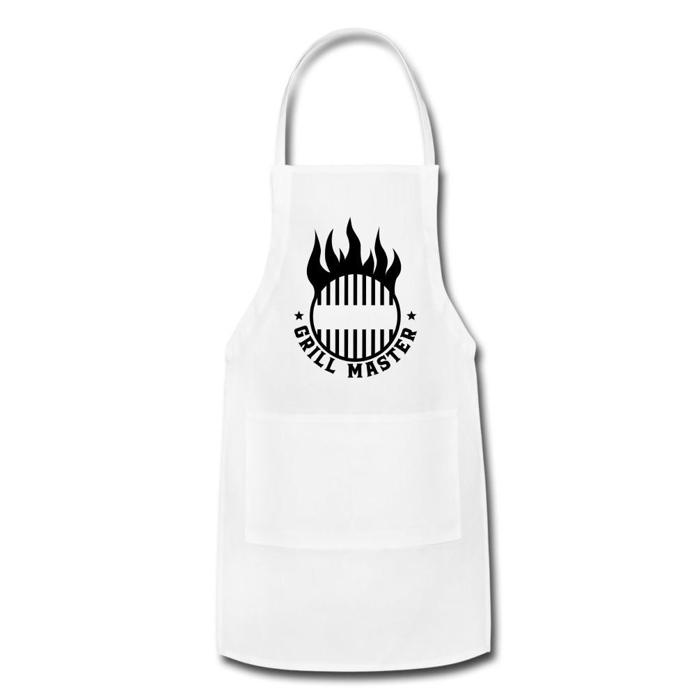 Grill Master - Adjustable Apron - white