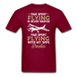 Time Spent Flying - Wife - Unisex Classic T-Shirt - burgundy