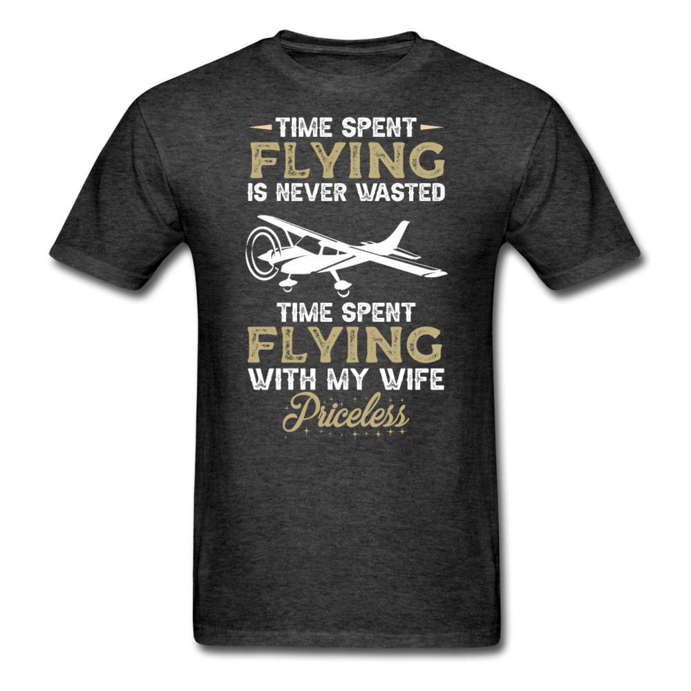 Time Spent Flying - Wife - Unisex Classic T-Shirt - heather black