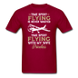 Time Spent Flying - Wife - Unisex Classic T-Shirt - dark red