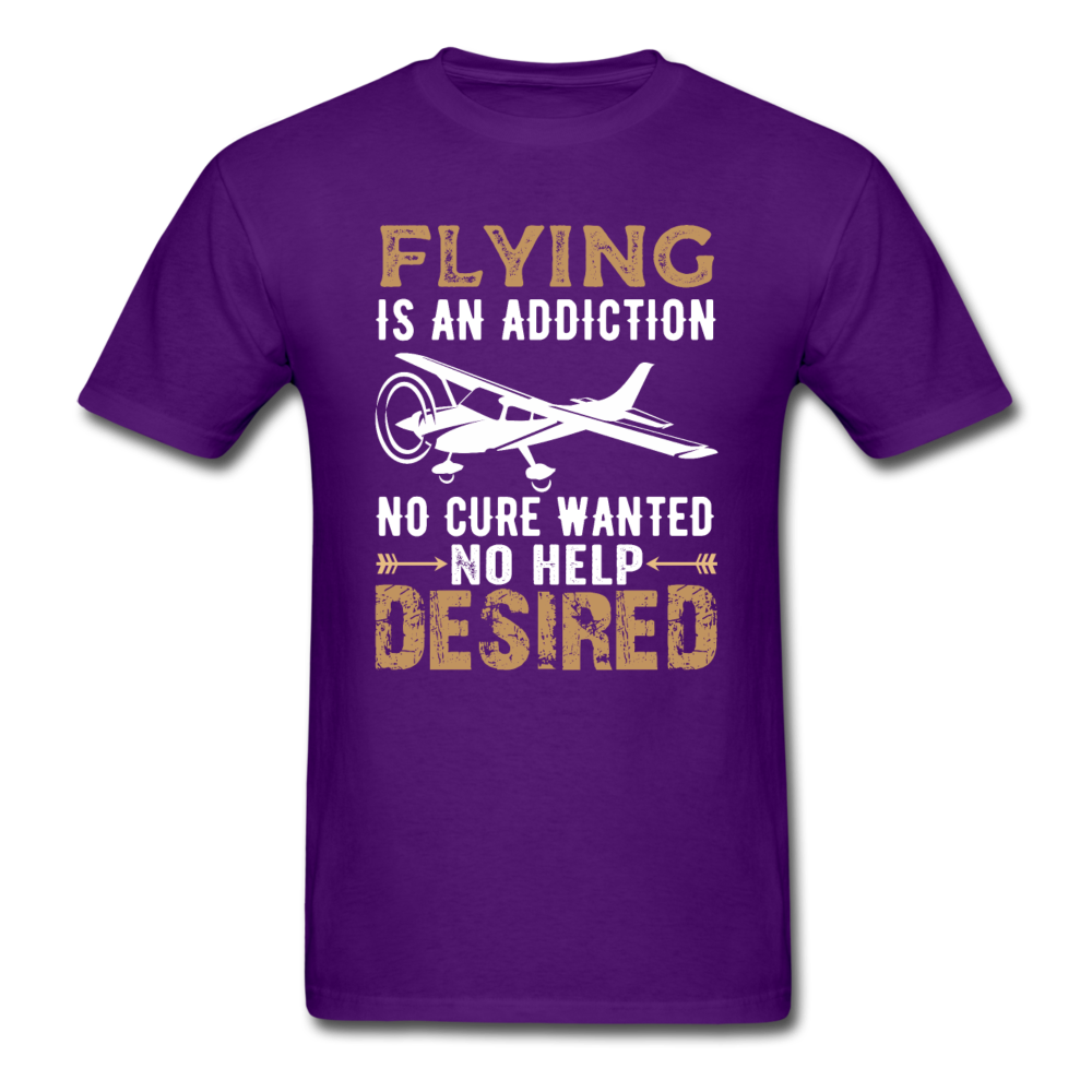 Flying Is An Addiction - Unisex Classic T-Shirt - purple