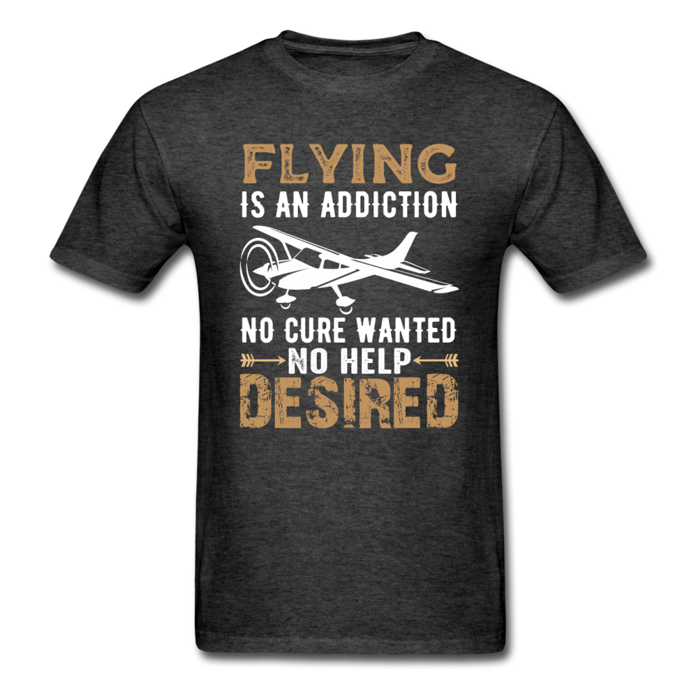 Flying Is An Addiction - Unisex Classic T-Shirt - heather black