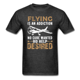 Flying Is An Addiction - Unisex Classic T-Shirt - heather black