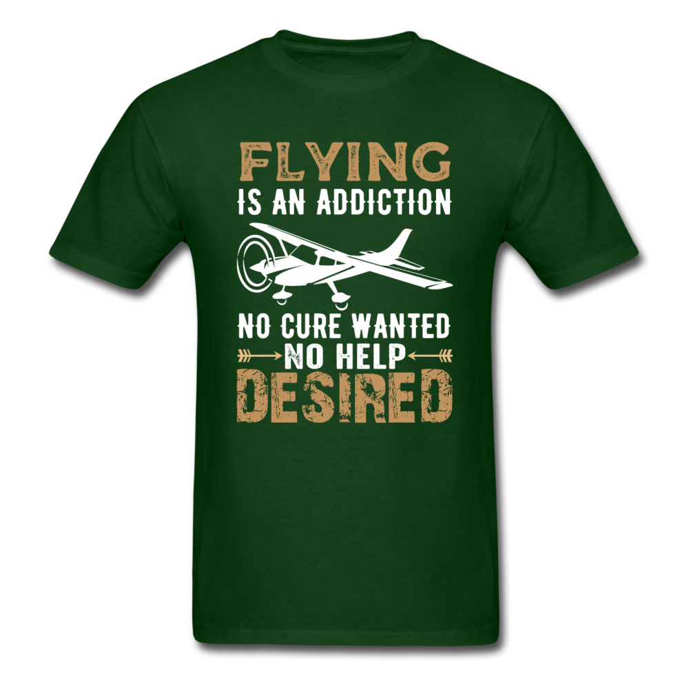 Flying Is An Addiction - Unisex Classic T-Shirt - forest green