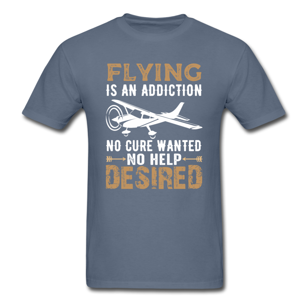 Flying Is An Addiction - Unisex Classic T-Shirt - denim