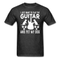 Play Guitar And Pet My Dog - White - Unisex Classic T-Shirt - heather black