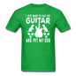 Play Guitar And Pet My Dog - White - Unisex Classic T-Shirt - bright green