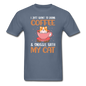 Drink Coffee And Cat - Unisex Classic T-Shirt - denim