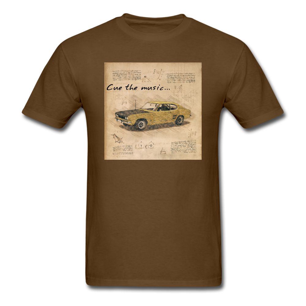 Cue The Music - Unisex Classic T-Shirt - brown