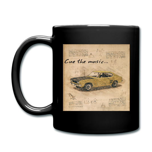 Cue The Music - Full Color Mug - black