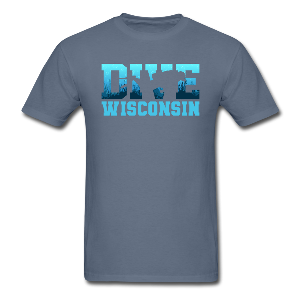 Dive Wisconsin - Unisex Classic T-Shirt - denim