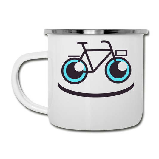 Bike Smile - Camper Mug - white