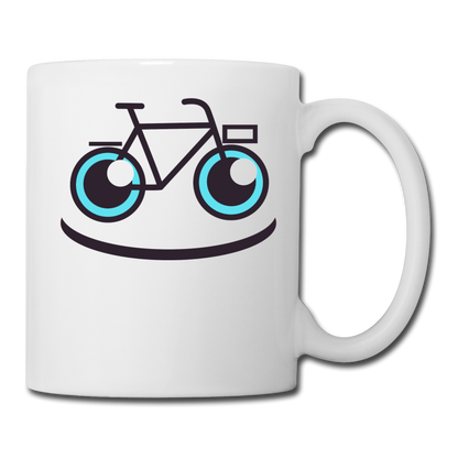 Bike Smile - Coffee/Tea Mug - white