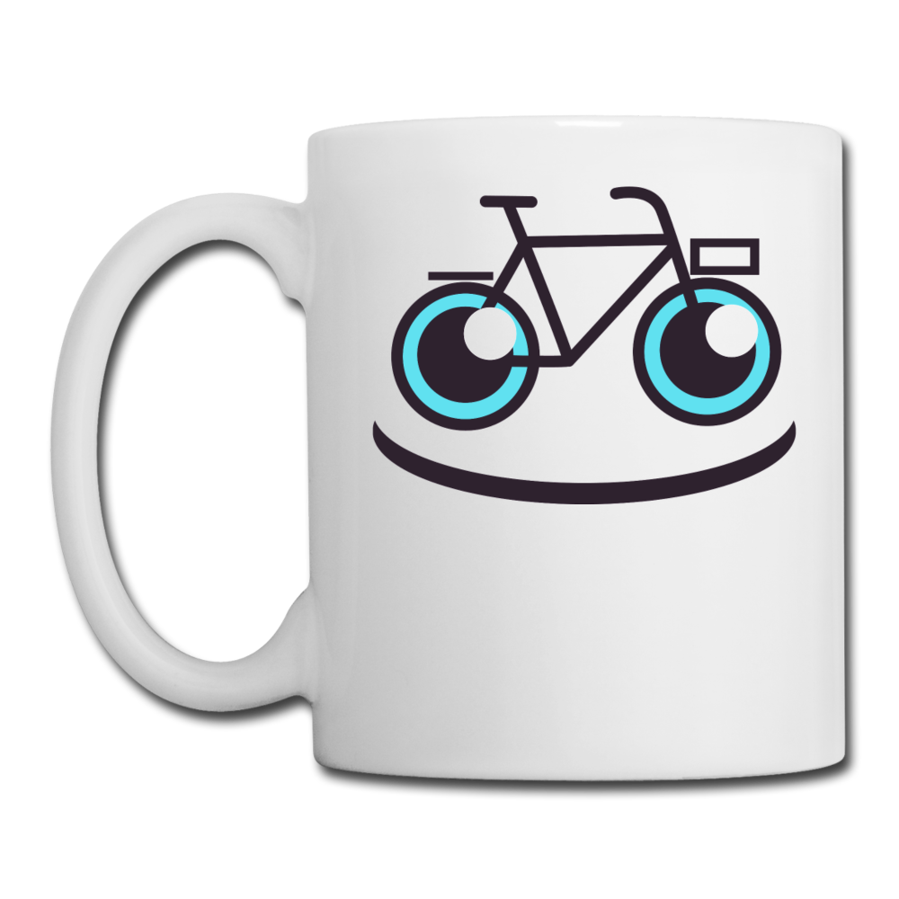 Bike Smile - Coffee/Tea Mug - white