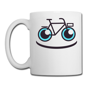 Bike Smile - Coffee/Tea Mug - white