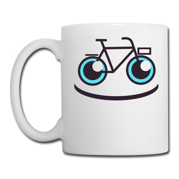 Bike Smile - Coffee/Tea Mug - white