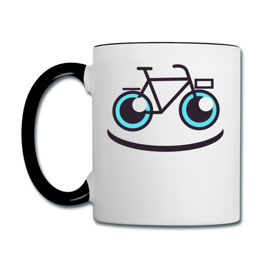 Bike Smile - Contrast Coffee Mug - white/black