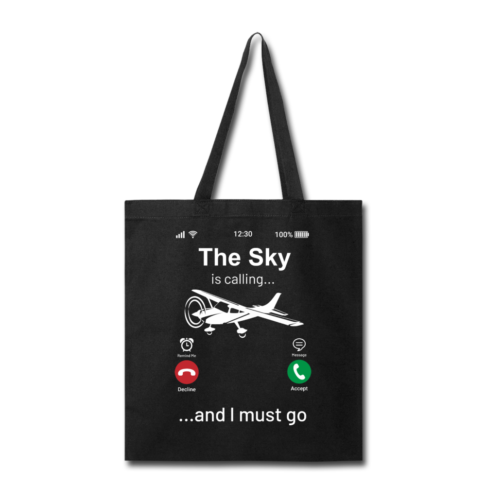 Sky Is Calling - Tote Bag - black