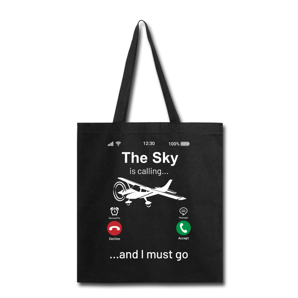 Sky Is Calling - Tote Bag - black