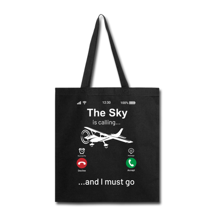 Sky Is Calling - Tote Bag - black