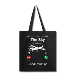 Sky Is Calling - Tote Bag - black
