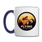 Flying Adventure - Contrast Coffee Mug - white/cobalt blue