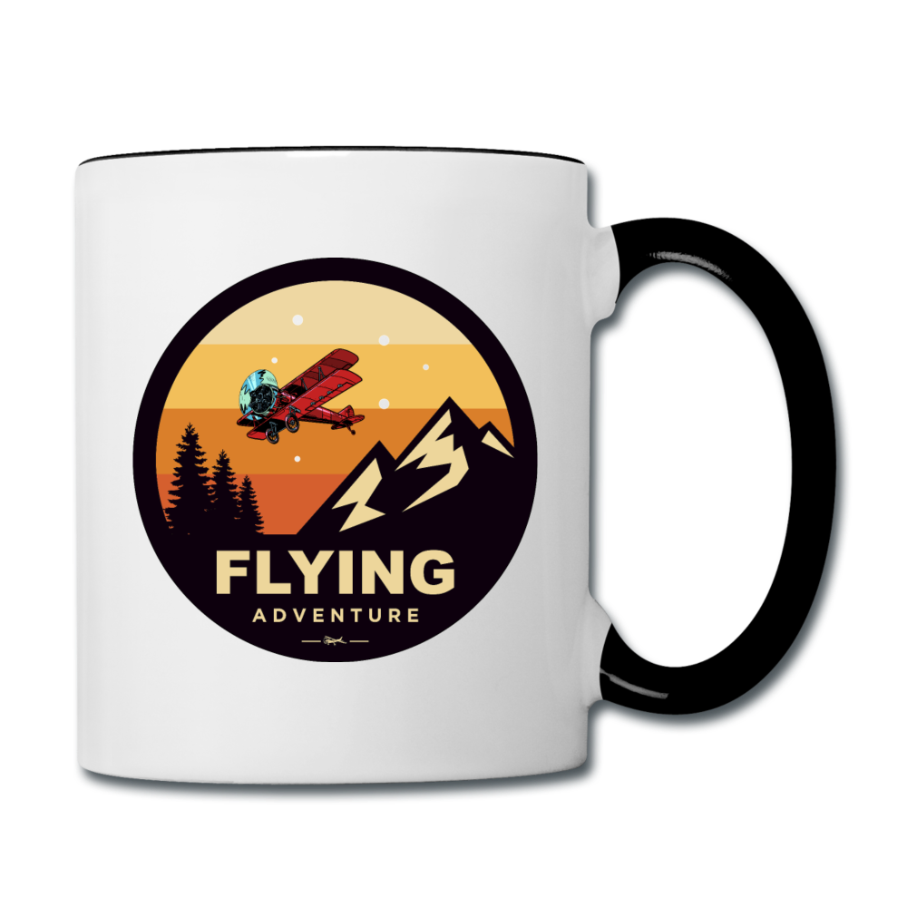 Flying Adventure - Contrast Coffee Mug - white/black