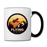 Flying Adventure - Contrast Coffee Mug - white/black