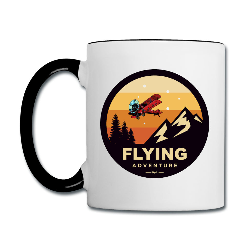 Flying Adventure - Contrast Coffee Mug - white/black