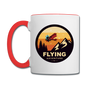 Flying Adventure - Contrast Coffee Mug - white/red