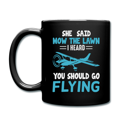 Should Go Flying - Full Color Mug - black