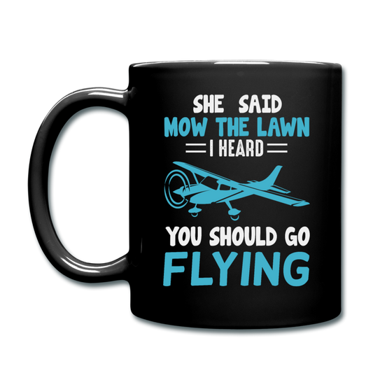 Should Go Flying - Full Color Mug - black