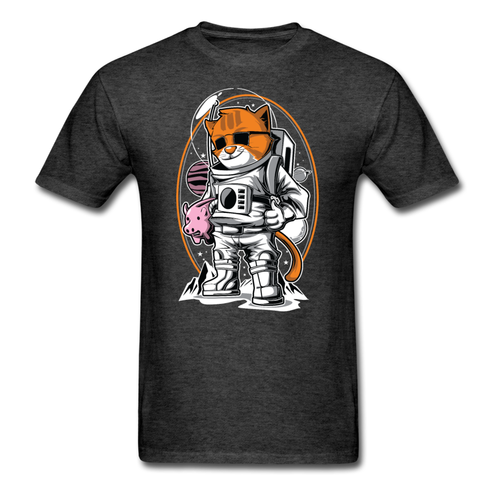 Cat Astronaut - Unisex Classic T-Shirt - heather black