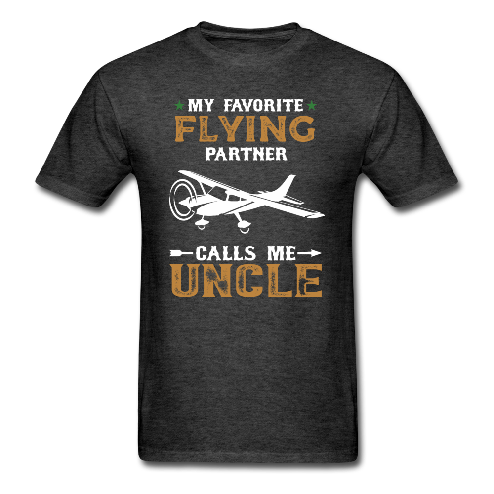 Flying Partner - Uncle - Unisex Classic T-Shirt - heather black