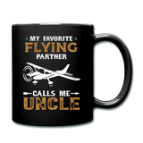 Flying Partner - Uncle - Full Color Mug - black