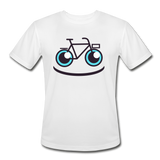 Bike Smile - Men’s Moisture Wicking Performance T-Shirt - white