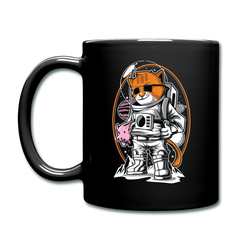 Cat Astronaut - Full Color Mug - black