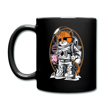 Cat Astronaut - Full Color Mug - black