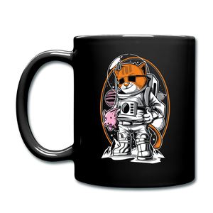 Cat Astronaut - Full Color Mug - black
