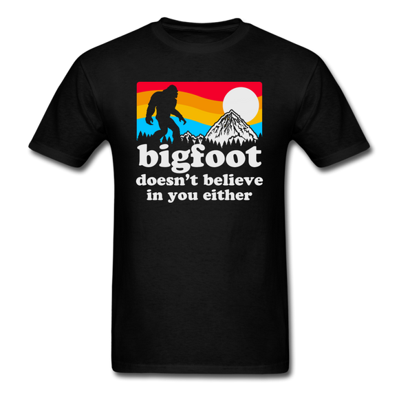 Bigfoot Doesn't Believe - Unisex Classic T-Shirt - black