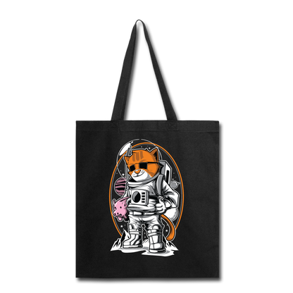 Cat Astronaut - Tote Bag - black