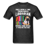Librarian - Books And Dogs - Unisex Classic T-Shirt - heather black