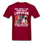 Librarian - Books And Dogs - Unisex Classic T-Shirt - dark red